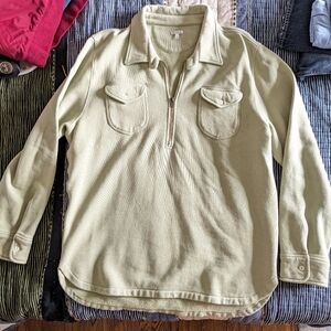Wythe Half Zip Sweatshirt Faded Olive